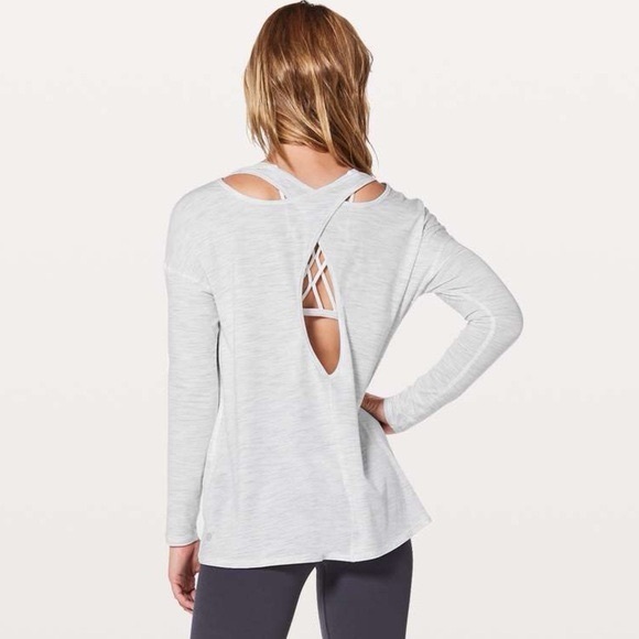 lululemon athletica Tops - Lululemon Back Into It Long Sleeve Athletic Breathe-able Workout Shirt